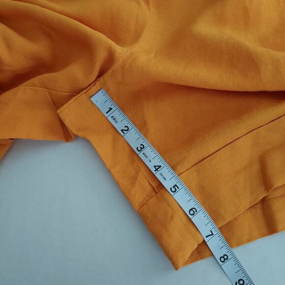 Lane Bryant Linen Blend Orange Shorts Size 26/28 NWT - Picture 3 of 8